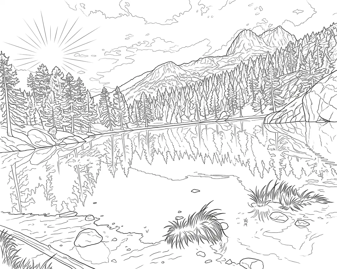 Coloring Page Line Art